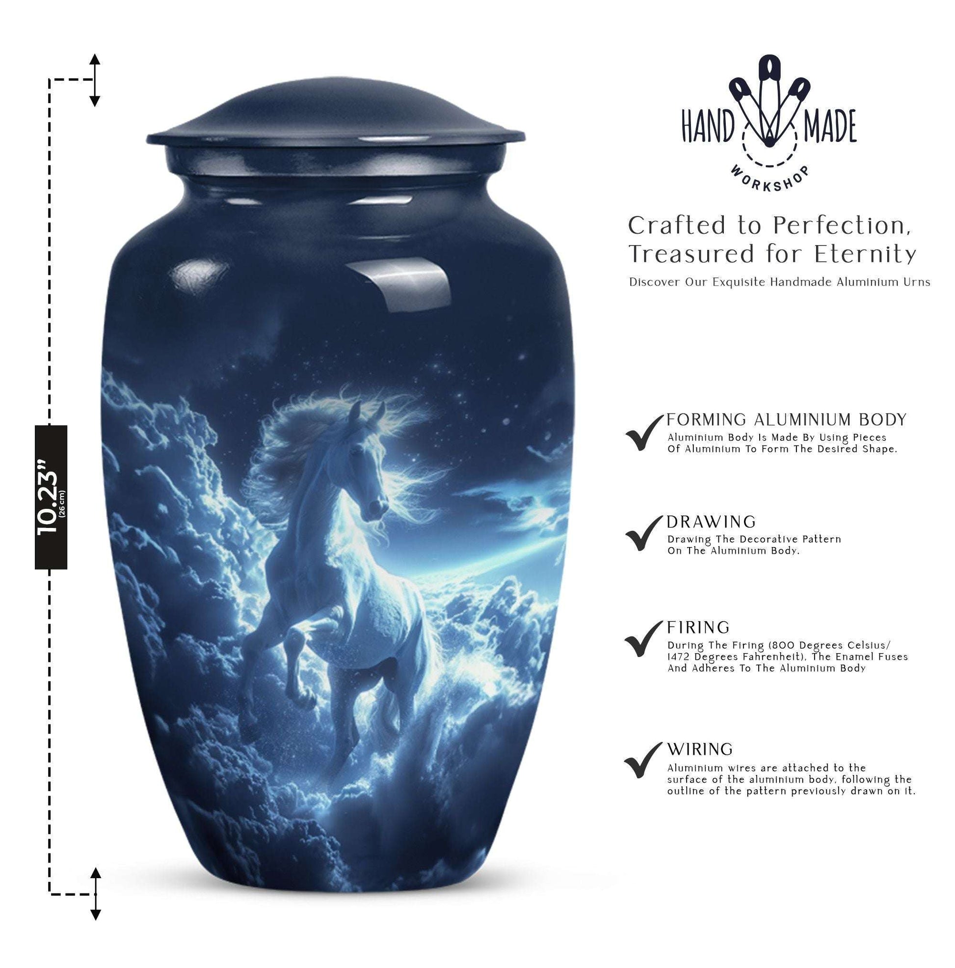 Horse Theme Cremation Urn