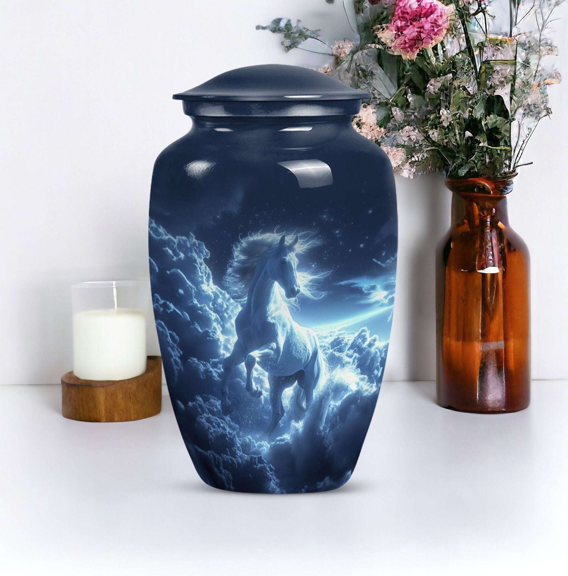 Horse Theme Cremation Urn