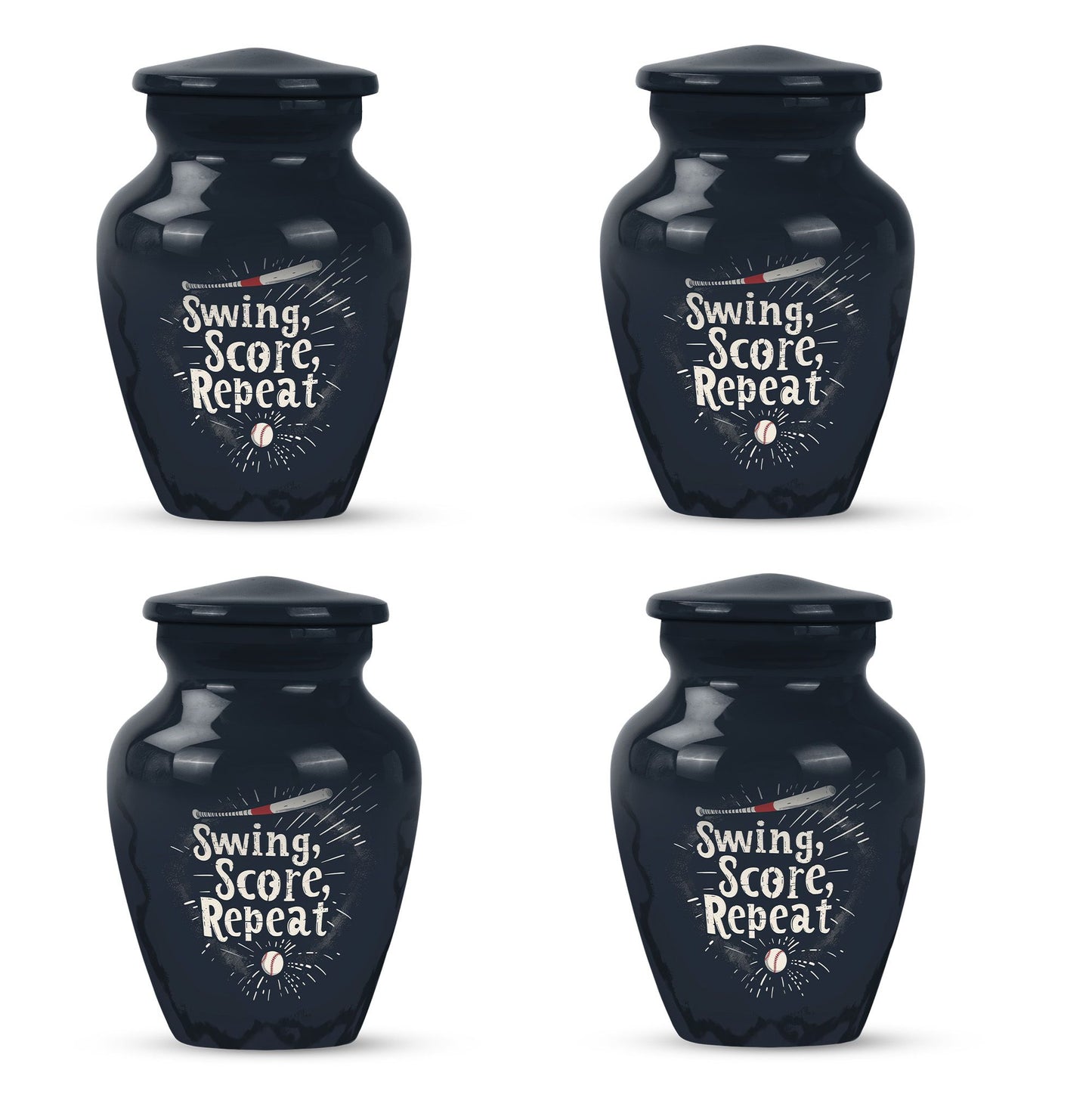 10-inch classic baseball urn for burial, capable 