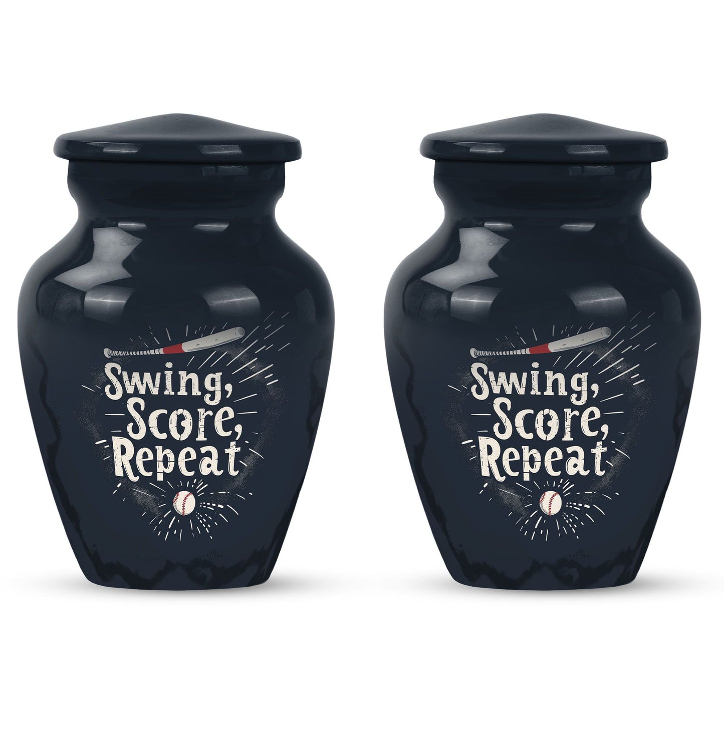 10-inch classic baseball urn for burial, capable 
