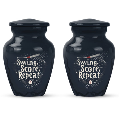 10-inch classic baseball urn for burial, capable 
