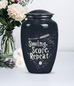 10-inch classic baseball urn for burial, capable 