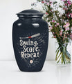 10-inch classic baseball urn for burial, capable 