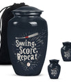 10-inch classic baseball urn for burial, capable 