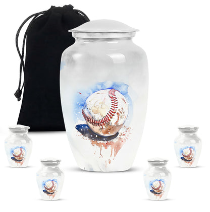 Image of a 10-inch classic baseball urn.