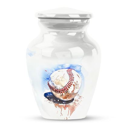 Image of a 10-inch classic baseball urn.