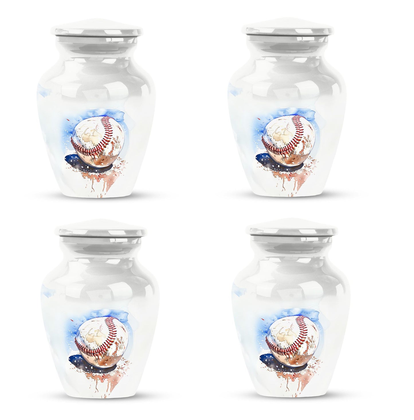 Image of a 10-inch classic baseball urn.