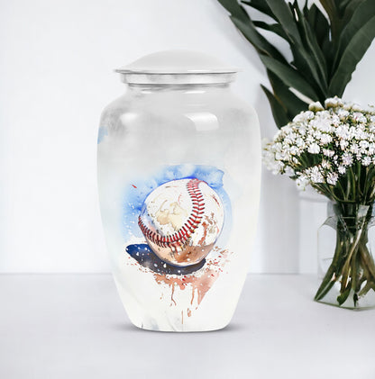 Image of a 10-inch classic baseball urn.