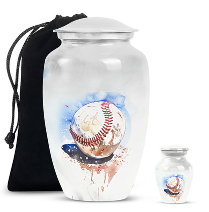 Image of a 10-inch classic baseball urn.
