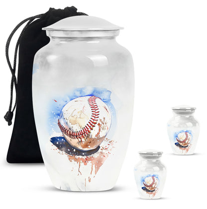Image of a 10-inch classic baseball urn.