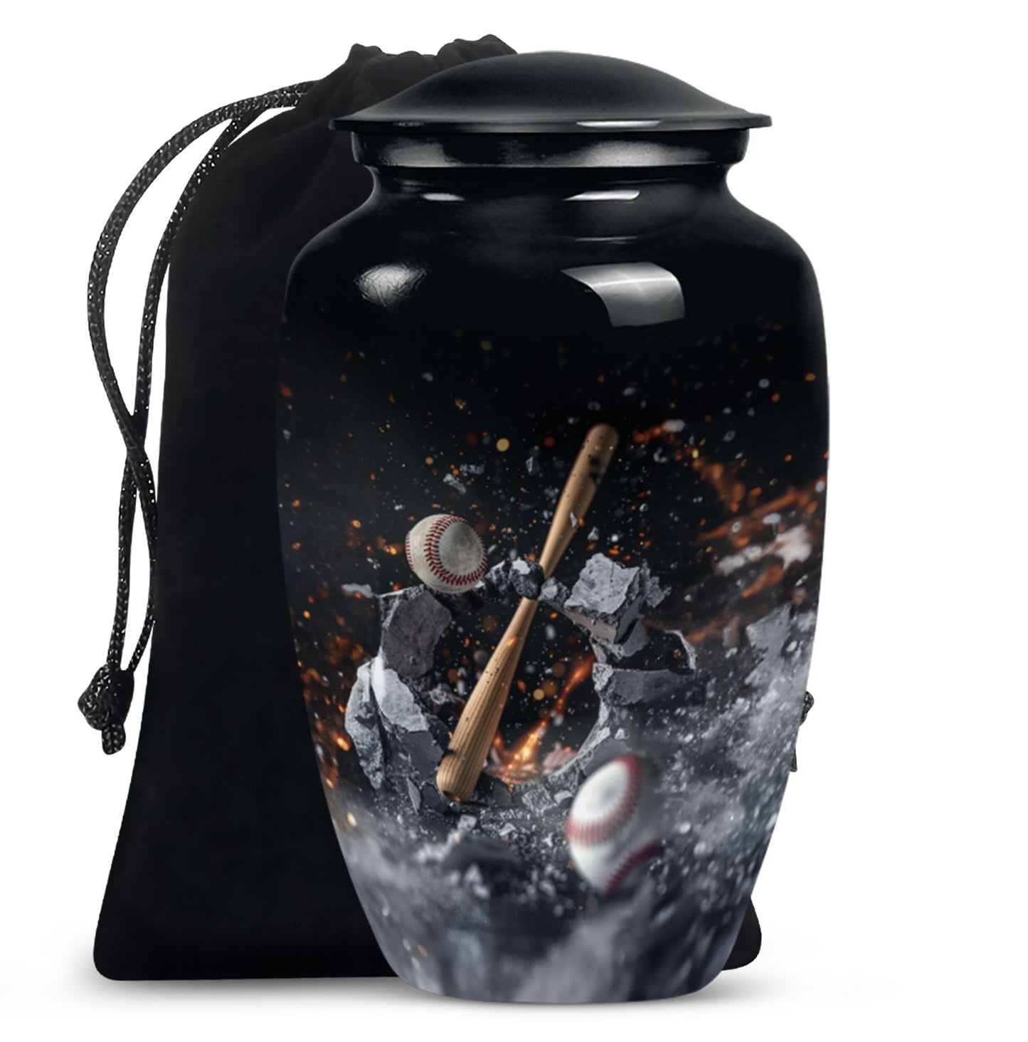 baseball urn.