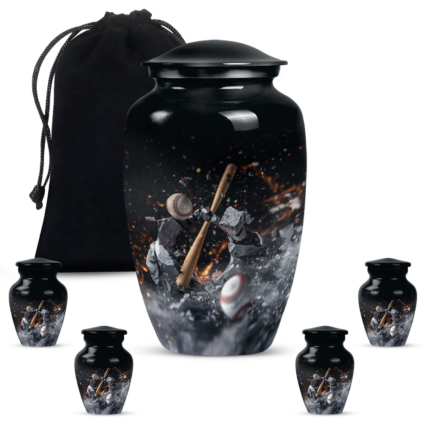 baseball urn.