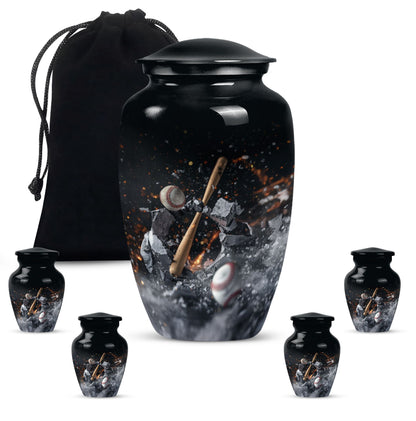 baseball urn.