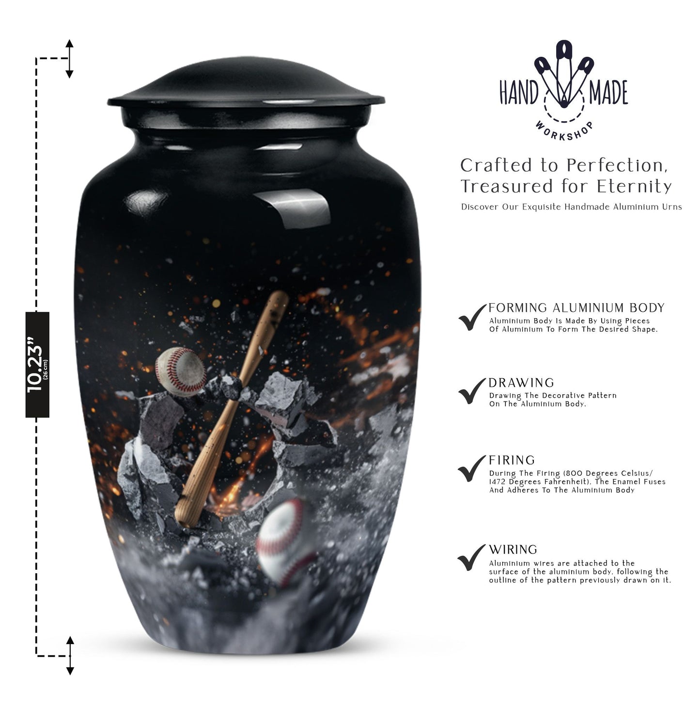 baseball urn.