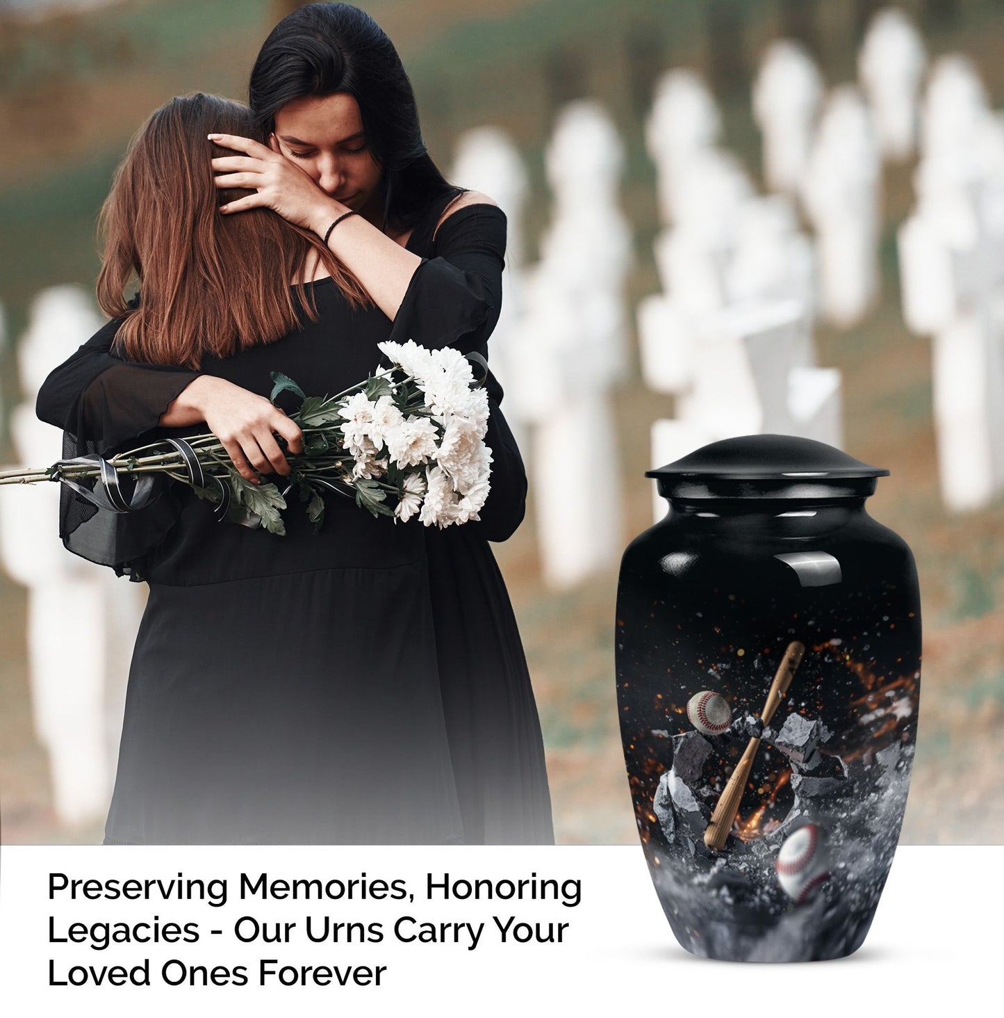 baseball urn.