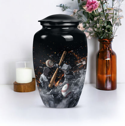 baseball urn.