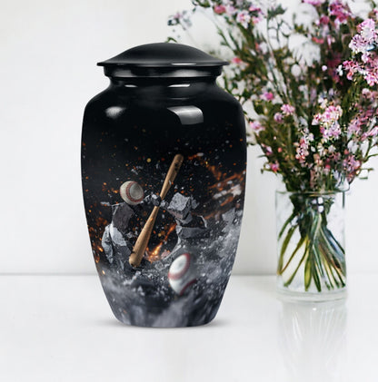 baseball urn.