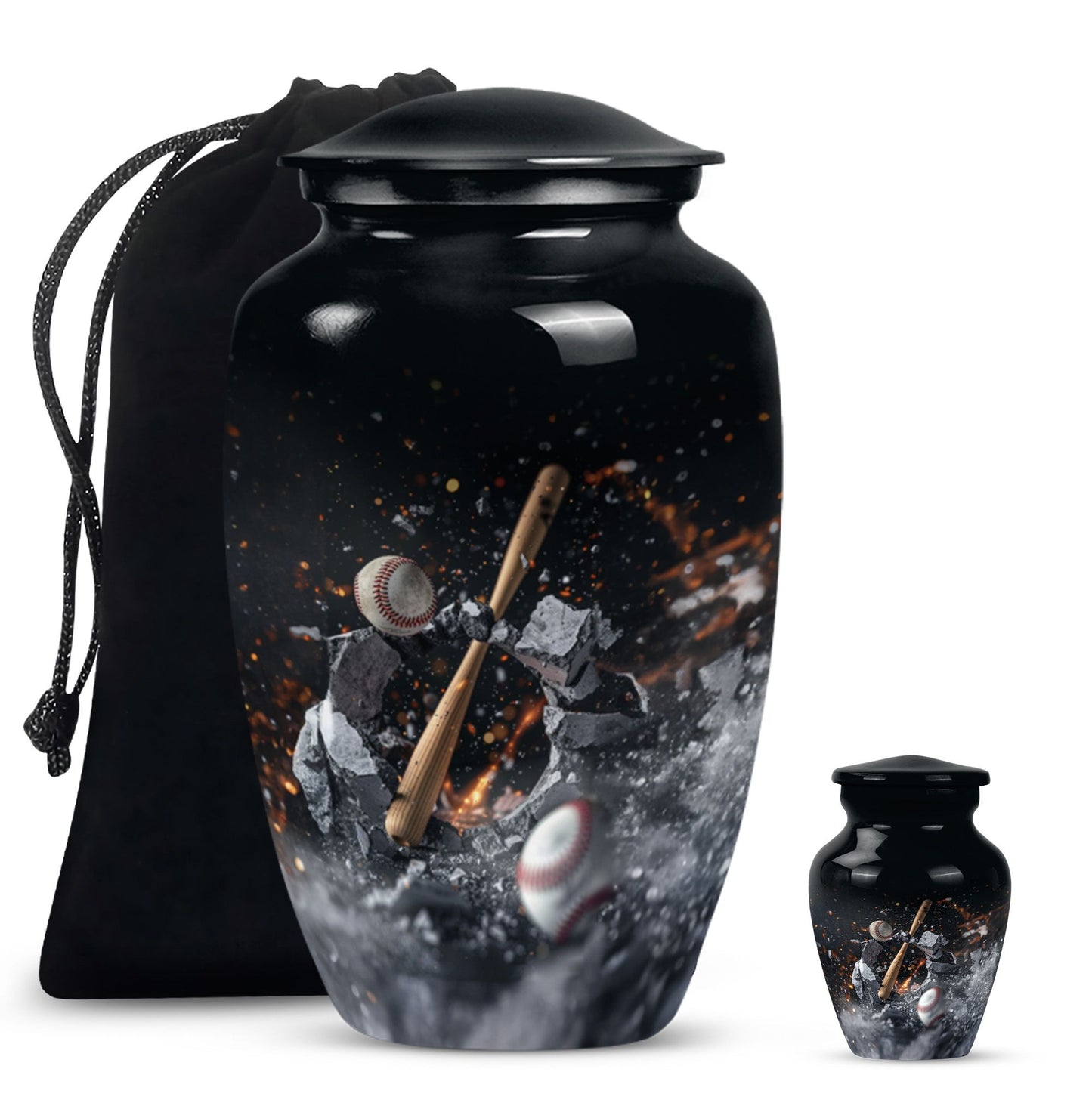 baseball urn.