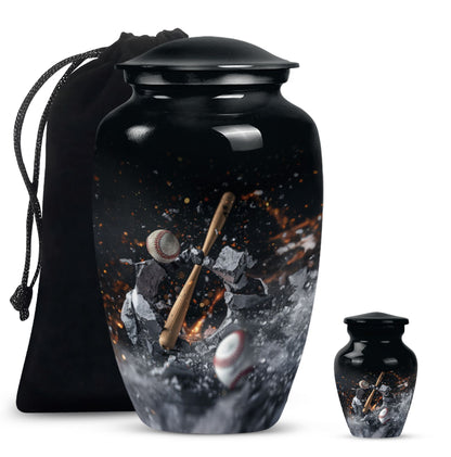 baseball urn.