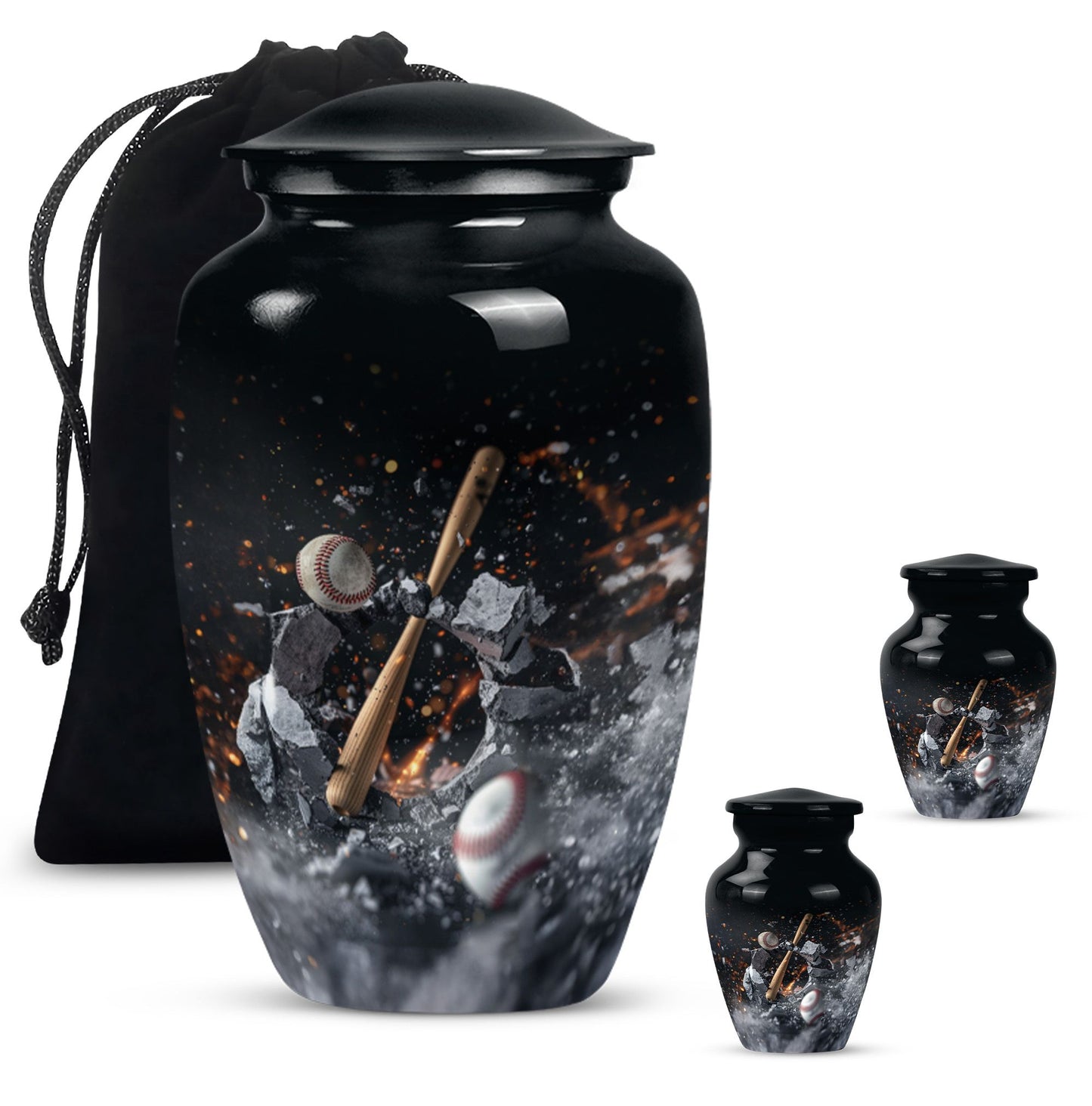 baseball urn.