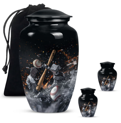 baseball urn.