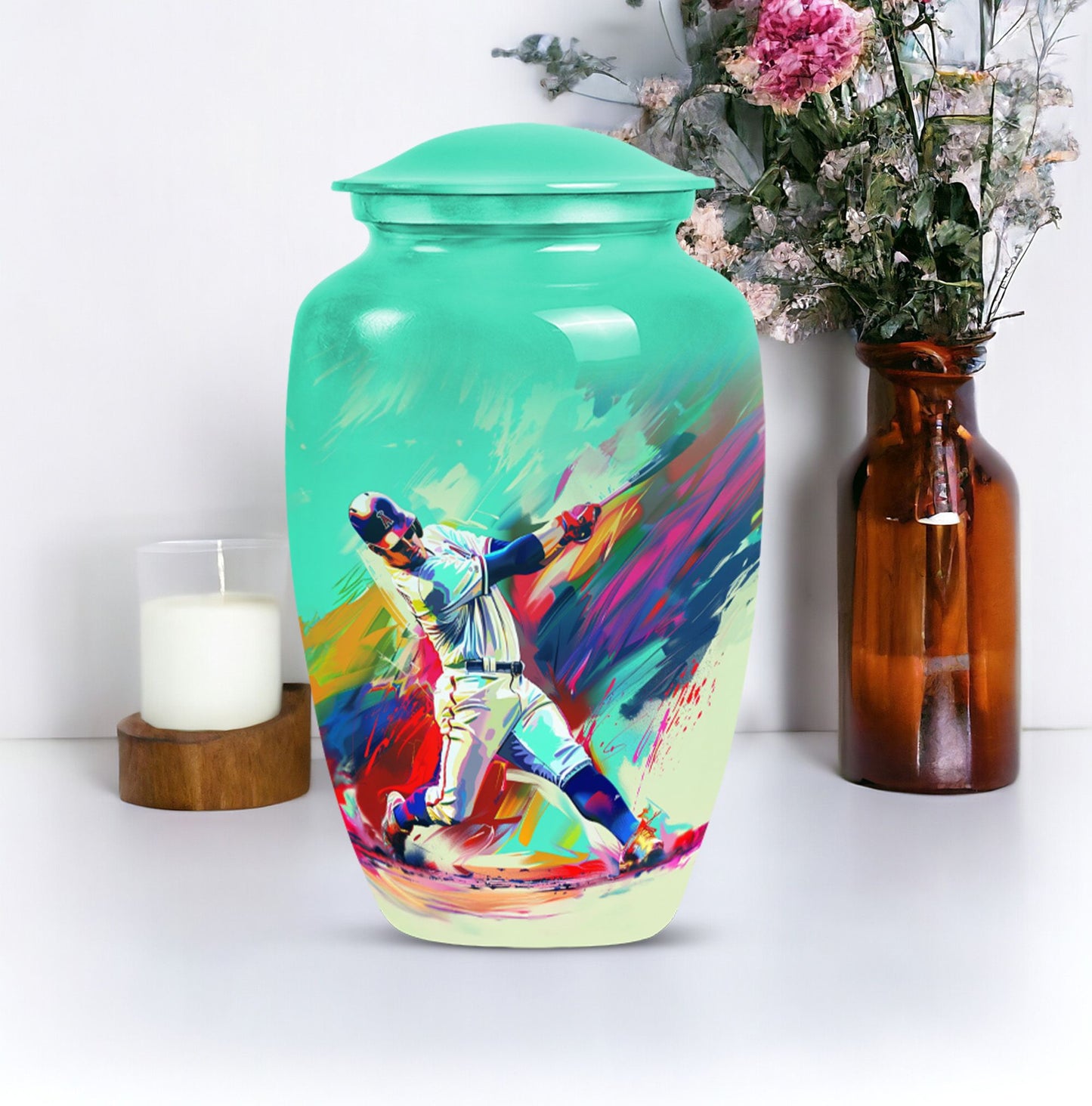 baseball cremation urn.
