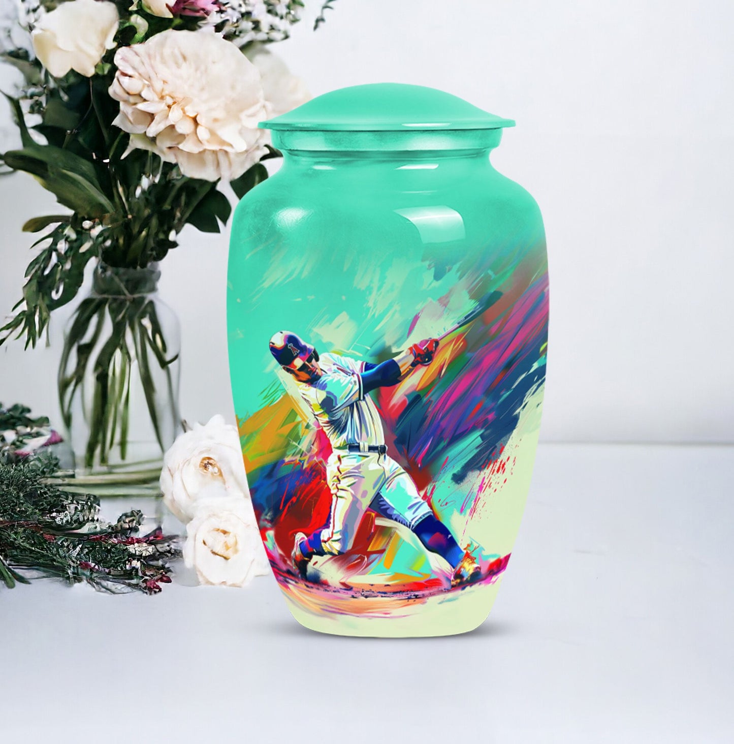 baseball cremation urn.