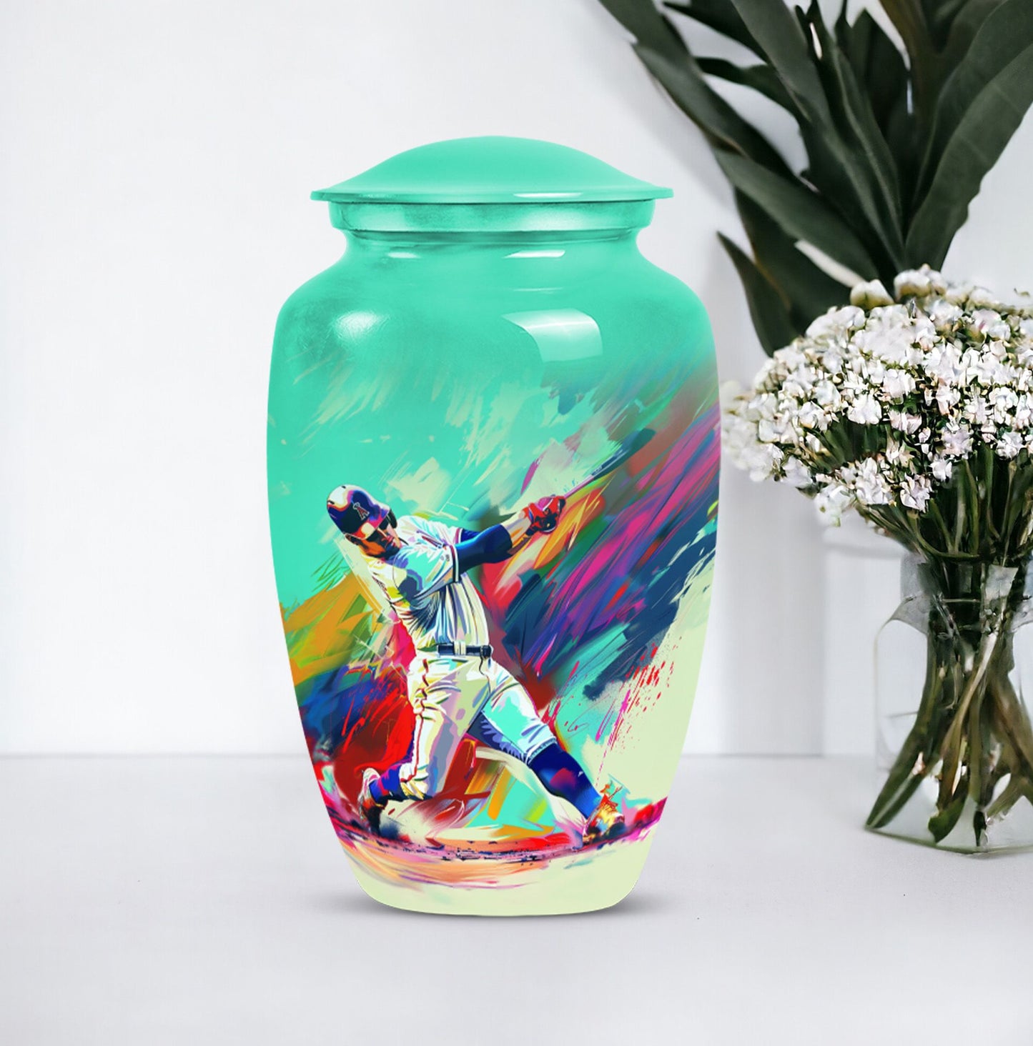 baseball cremation urn.