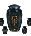 Classic 10 inch Zodiac Urn, memorial large