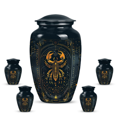 Classic 10 inch Zodiac Urn, memorial large