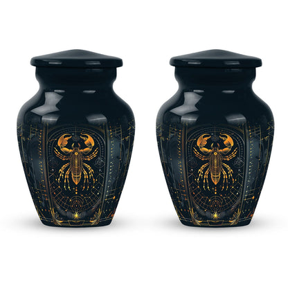 Classic 10 inch Zodiac Urn, memorial large