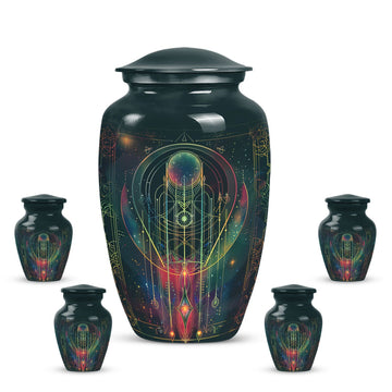 Large Urn with 4 Small Urn