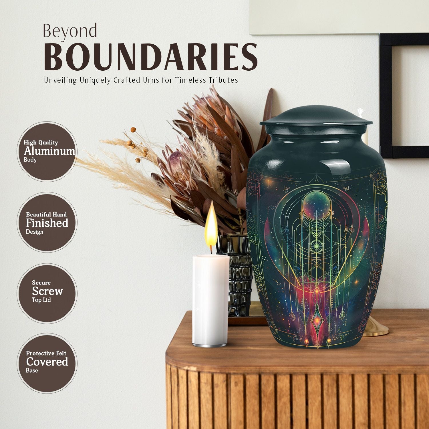 Zodiac Urn for adult male ashes