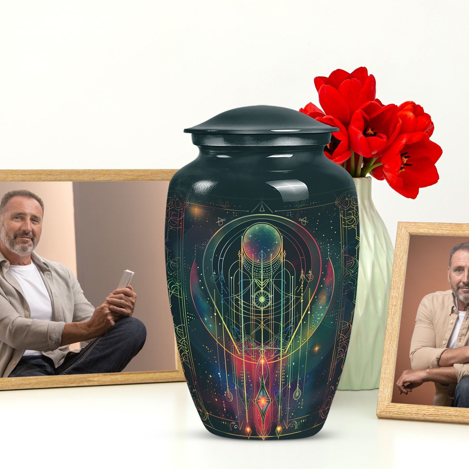 Zodiac Urn for adult male ashes