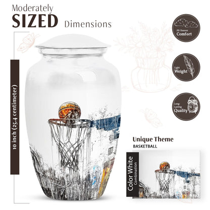basketball urn for human ashes.