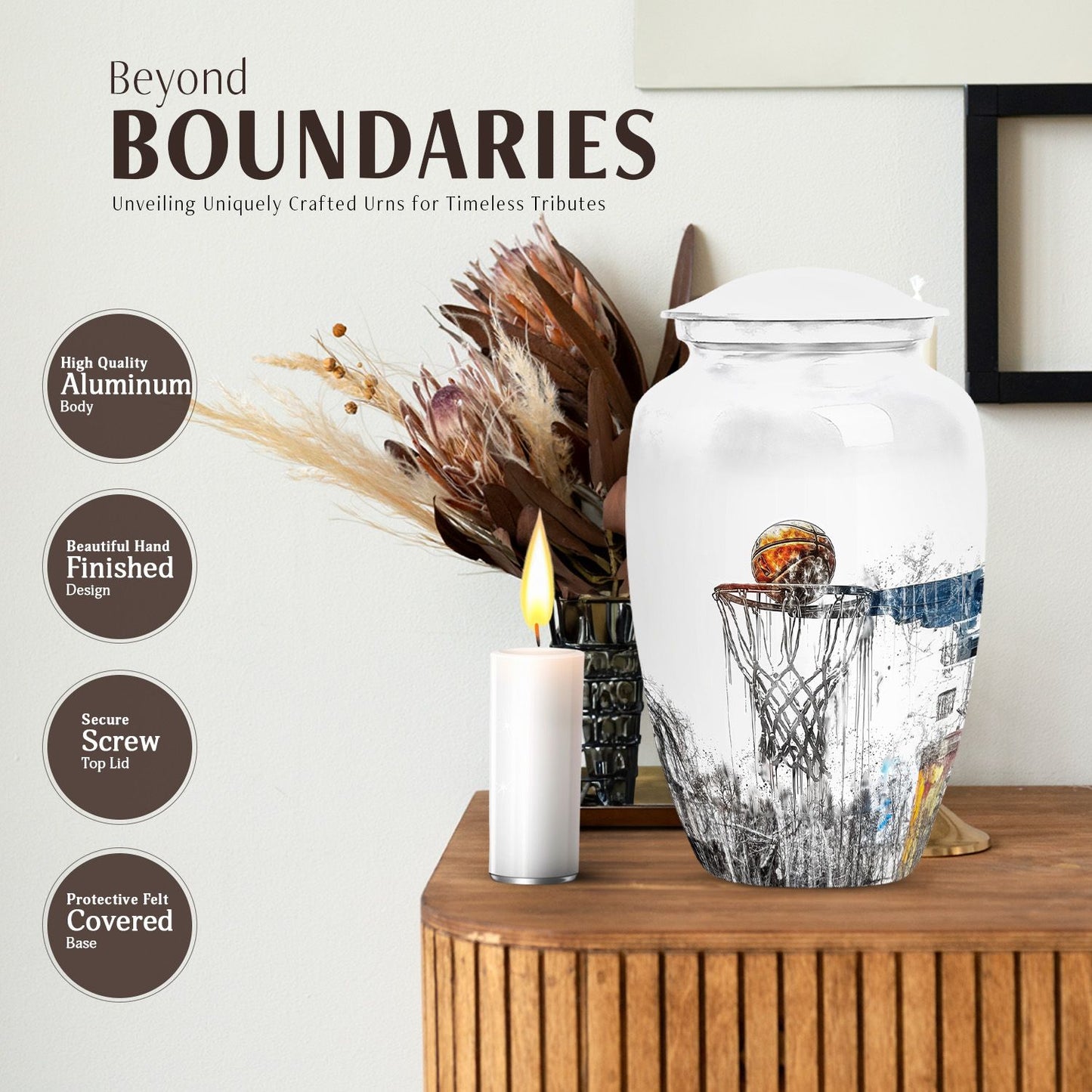 basketball urn for human ashes.