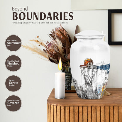 basketball urn for human ashes.