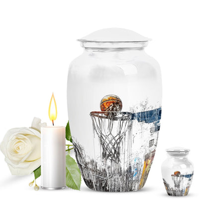basketball urn for human ashes.