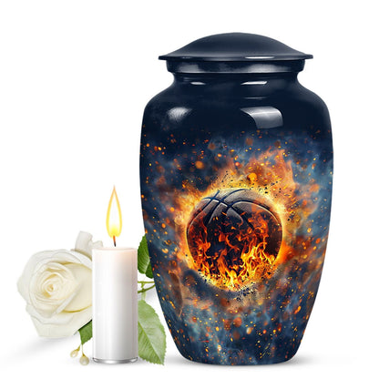Personalized Religious Cremation Urn for Adult Male - 10-inch, 200 cu in - Yatskia