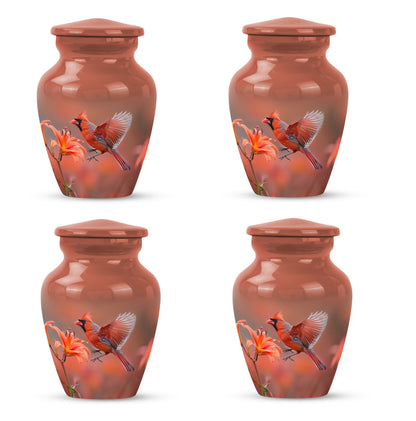 Classic Aluminium Cardinal Bird Urn,