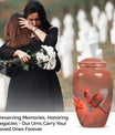 Classic Aluminium Cardinal Bird Urn,