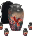 Cardinal Bird Urn for cremation ashes.
