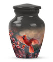 Cardinal Bird Urn for cremation ashes.