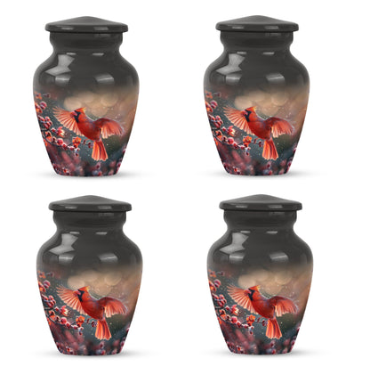 Cardinal Bird Urn for cremation ashes.