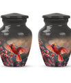 Cardinal Bird Urn for cremation ashes.