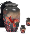 Cardinal Bird Urn for cremation ashes.
