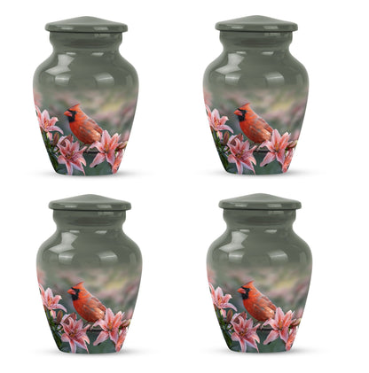 Classic 10 inch Cardinal Bird Urn.
