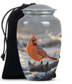 10-inch Cardinal bird urn