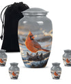 10-inch Cardinal bird urn