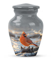 10-inch Cardinal bird urn